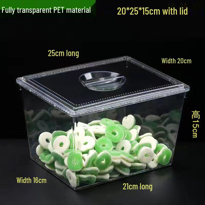 Transparent Plastic Display Box for Bulk Dried Fruit, Candy, Snacks