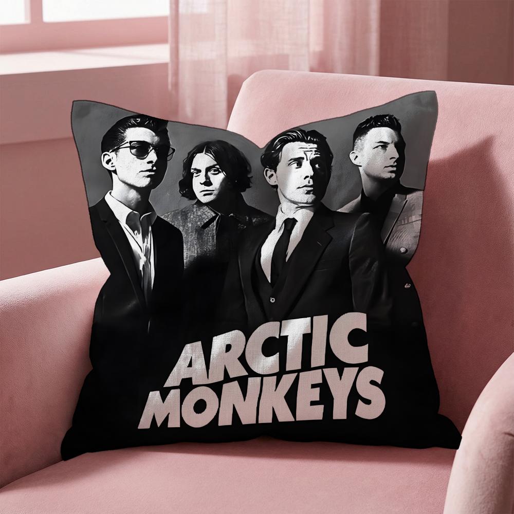 R-Rockové kapely A-Arctic Monkeys Povlak na polštář Víceúčelový povlak na polštář pro domácnost a auto - Oboustranný, měkký a odolný pro každodenní použití