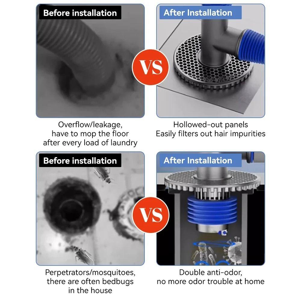 Tee Joint Sink Elbow Pipe Connector Universal Sealing Ring Adapter Sewer Connector Kitchen