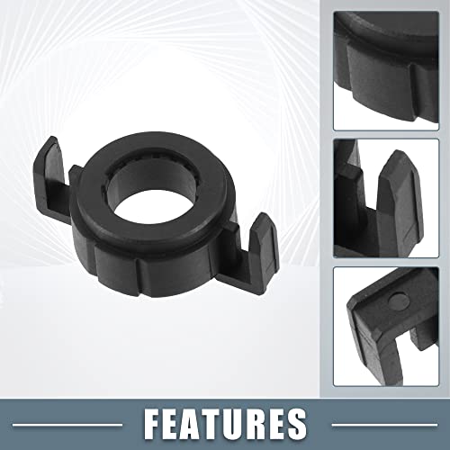 Ein ABSOPRO Auto LED Scheinwerfer Lampen Sockel Halter Adapter Fassung H7 Abblendlicht Kompatibel mit Ford Kompatibel mit Mondeo Schwarz 1 Paar