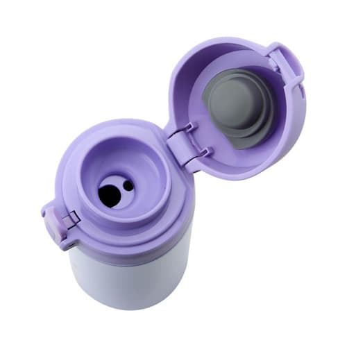 Sanrio One-Touch Stainless Steel Bottle, Kuromi, 370ml, 389366