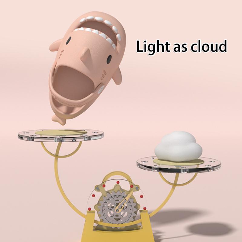 Summer New Kids Toddler Baby Outdoor Eva Slippers Cute Flat Heel Children Beach Sandals Cartoon Shark Kids Slippers