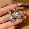 2025 Girls Trendy Lab Diamond  Sterling Silver Dangle Earring Bridal Party Wedding Earrings for Women Bridal  Gift