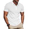 Summer New Men's Polo Shirt Solid Color Lapel Color Matching Short-sleeved Men's Polo Shirt In Stock