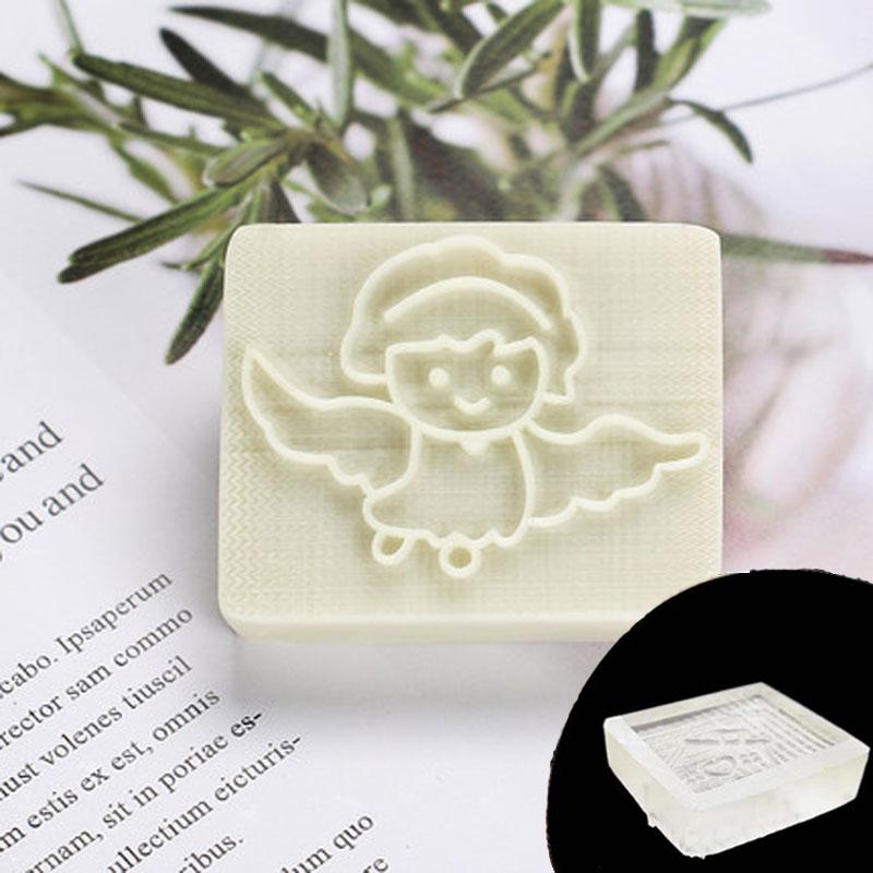 

Штамп для мыла ручной работы, сделай сам, натуральный акрил, органический, декоративный, изготовление главы, ангел, птицы, голубь, рисунок с животными