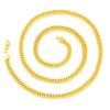 Temu 18K Gold-Plated 4MM Flattened Chain Necklace - Hot Selling Unisex Jewelry