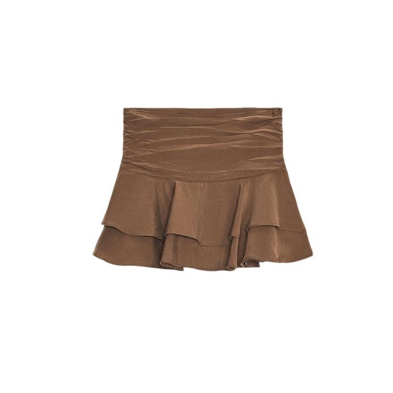 Fall New Women's Clothing French Style Design Mid Waist Laminated Decoration Girly Style Casual Culottes 4764500
