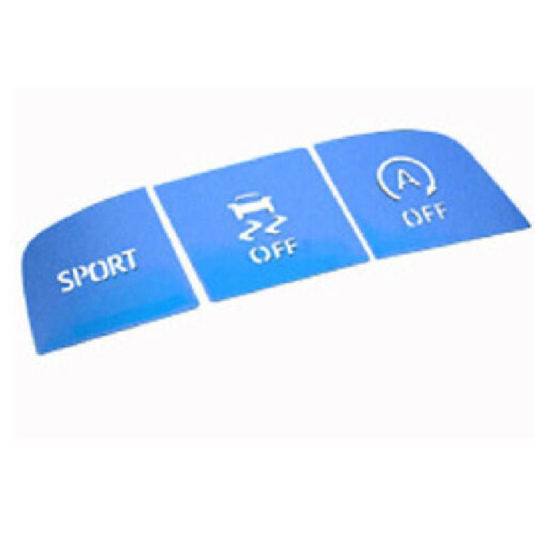 Blue For Toyota Corolla Center Console Gear Shift Button Sticker Trim -