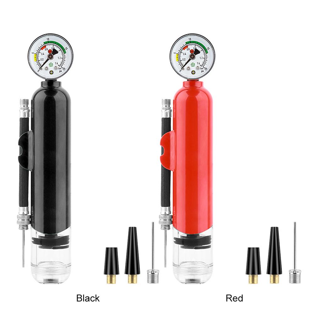 20PSI Handheld Ball Pump with Gauge Manual Tire Pump Waterproof Motorcycle Tyre Inflator Sports Accessories
