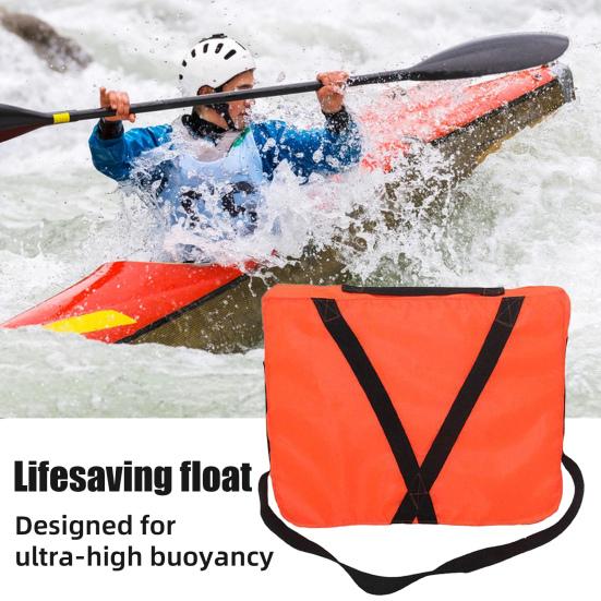 Boat Throwable Flotation Device High Buoyancy Boat Throw Cushion with Strap Swimming Rescue Throwable Flotation Cushion