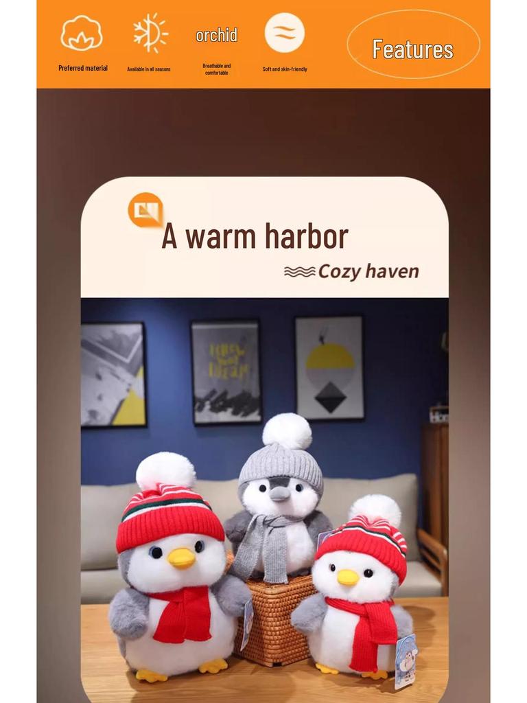 New Winter Penguin Plush Doll: Internet Sensation, Perfect Children's Birthday Gift