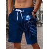 Summer Men's 3D Printed Beach Shorts Fashion Versatile Trend Breathable Casual Vacation Style