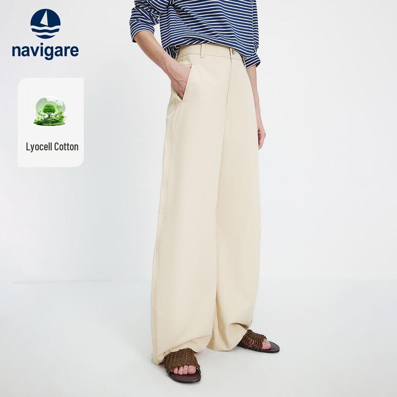 Navigare Women s High-Waist Loose Wide-Leg Banana Pants XL