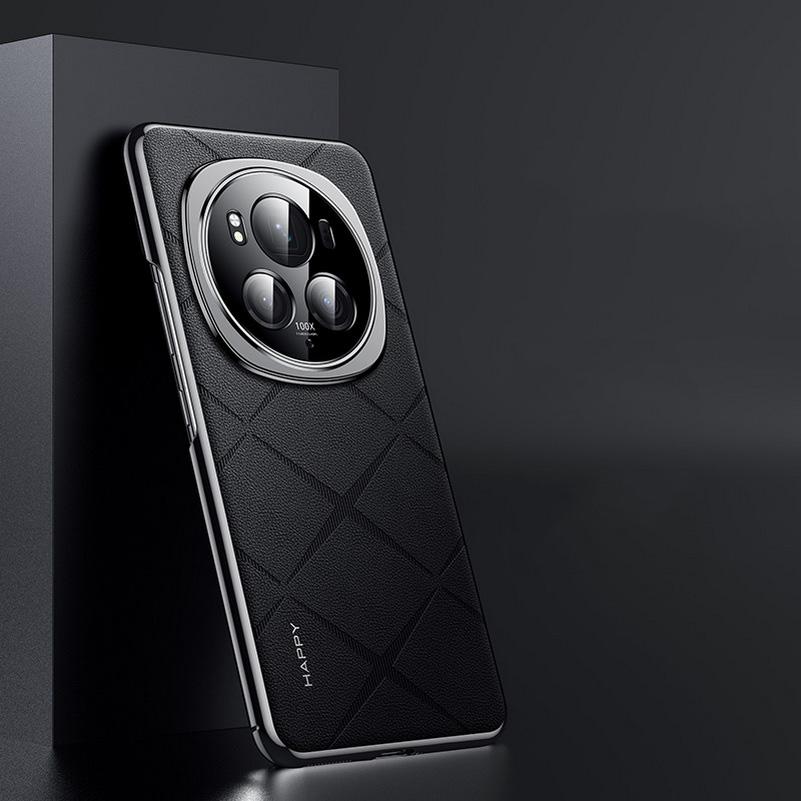 Luxury Business Plain Leather Case for Honor Magic 6 6Pro 6RSR Honor X50 Hard Slim Good Texture Anti-Fingerprint Camera Full Shockproof Protect Cover