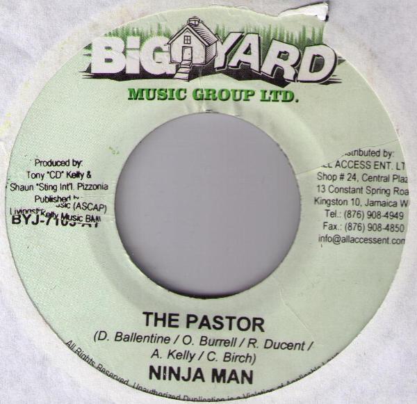 

7inch Record NINJAMAN SHELLY THUNDER The Pastor The Gospel BYJ7103 Big Yard Music 2007 Jamaica Reggae Ska Dub Used