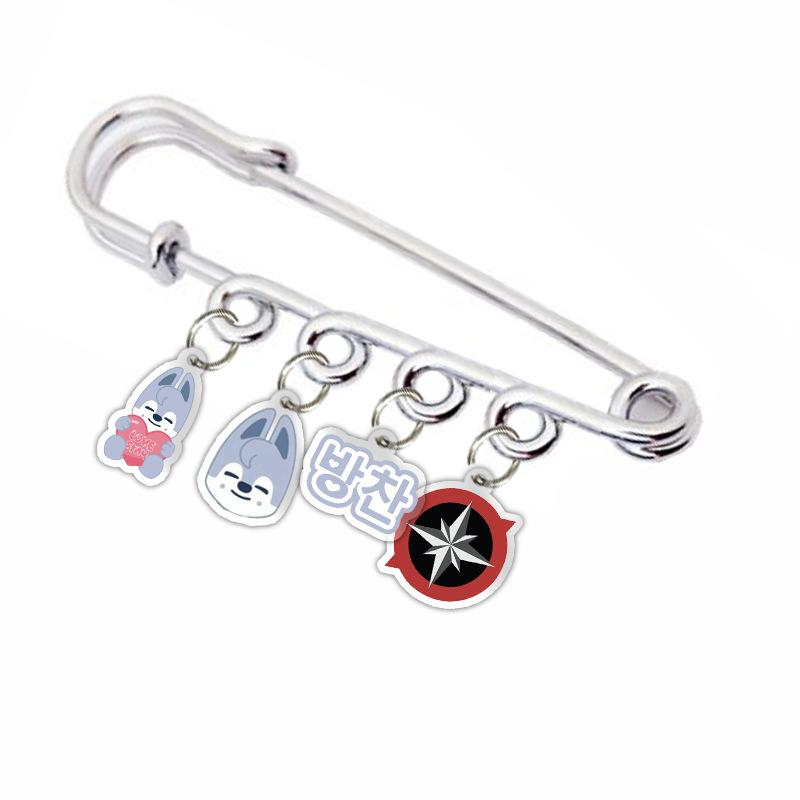 New Skzoo Pin Acrylic Accessories Star Cartoon Acrylic Keychain Staykids Cartoon Animal Cute Bag Clothing Accessories