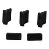20 Pcs 13 X 5 X 8mm USB Female Port Cover Caps Black USB Port Plugs Dust Cover