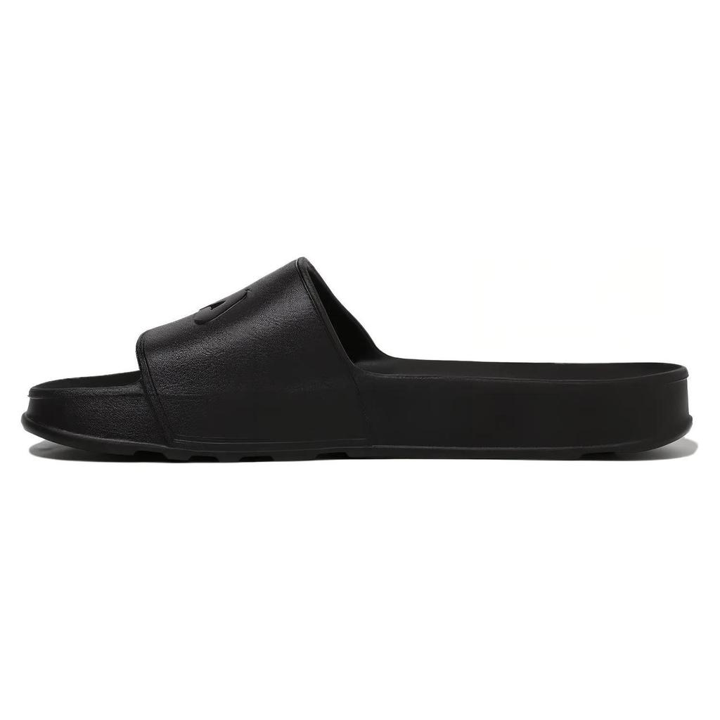 FILA Slick Slide Rubber Sole Slide Slippers Unisex Black Korean Style (Unisex) Slide Slippers 1SM01971F 001
