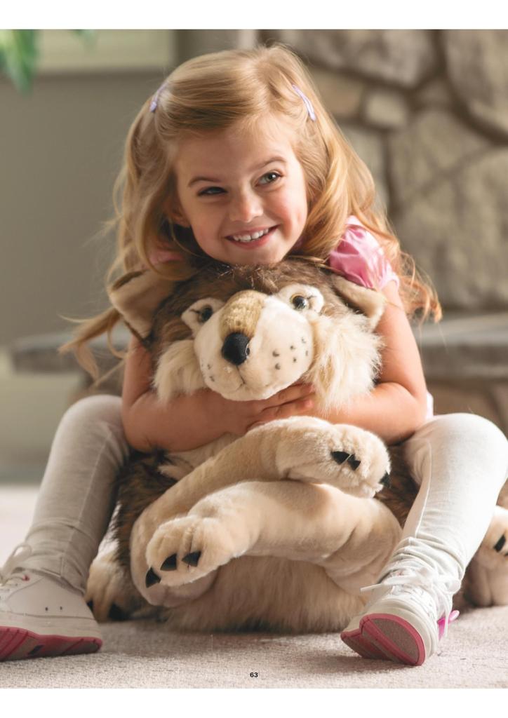 Wild Republic Wolf Plush Toy Jumbo Soft Animal Body Pillow Cushion Extra Large W37 X D96 X H25cm 82332