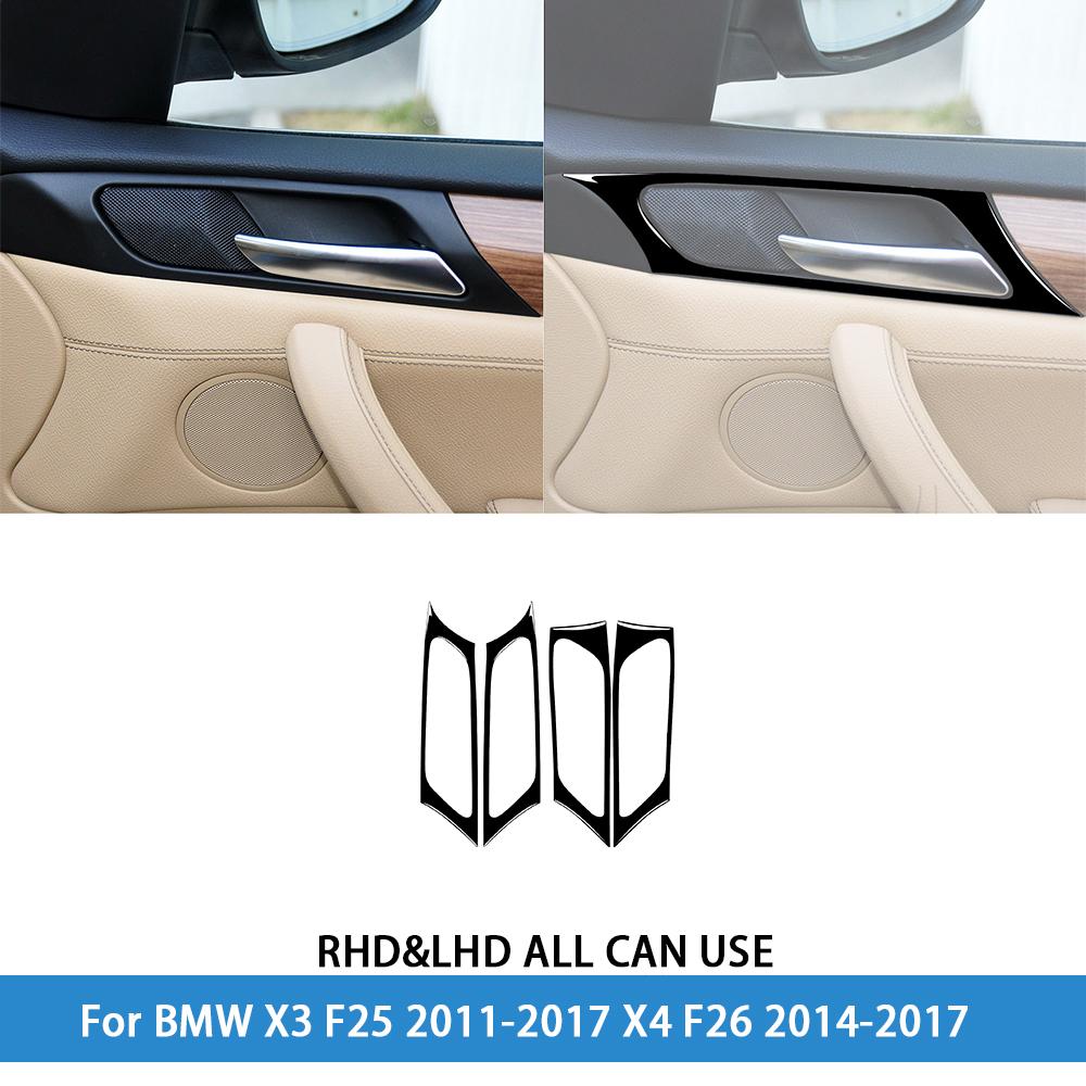 For BMW X3 F25 2011-2017 X4 F26 2014-2017Car Accessories Piano Black Interior Air Vent Taillight Console Trim Modified Sticker