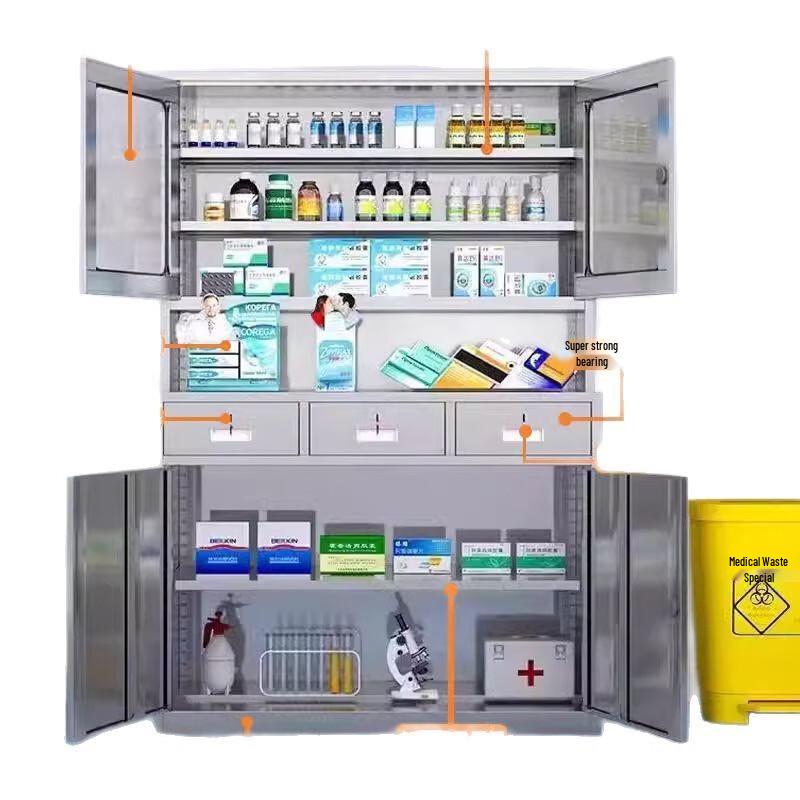 304 Stainless Steel Medical Storage Cabinet