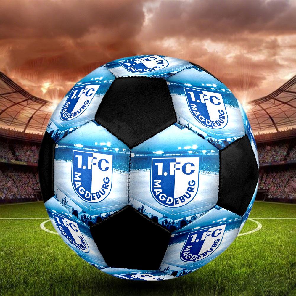 1 pz 1 FC Magdeburg Pallone da Calcio Taglia 5 Pallone da Calcetto Indoor alla Moda Colorato Gioco in Cortile - Ottimo Regalo per Appassionati di Sport HE2