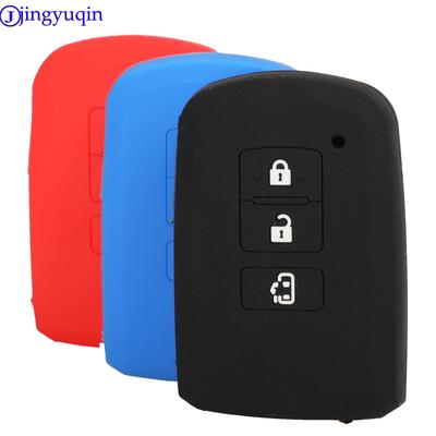 Jingyuqin 3B Pilot Kluczyk Samochodowy Silikonowy Pokrowiec Etui Dla Toyota Camry Corolla Avalon Rav4 Land Cruiser Uchwyt Styling