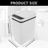 12L  Automatic Sensor Trash Can Touchless Infrared Motion Sensor Smart Trash Can for Kitchen Bathroom Waterproof Wastebasket