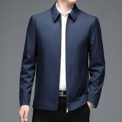 Frühling Neue Herrenjacke Business Casual Revers Mittleren Alters Papa Jacke Herren Dünne Jacke