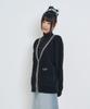 LMR Contrast Point Boucle Cardigan Black