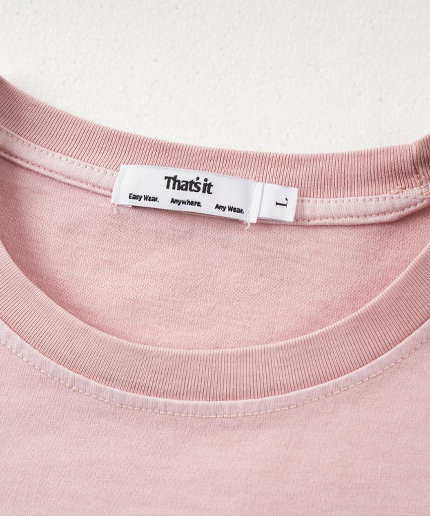 Descheuis Everyday Pigment Crop Short Sleeve Tee (W) Pink