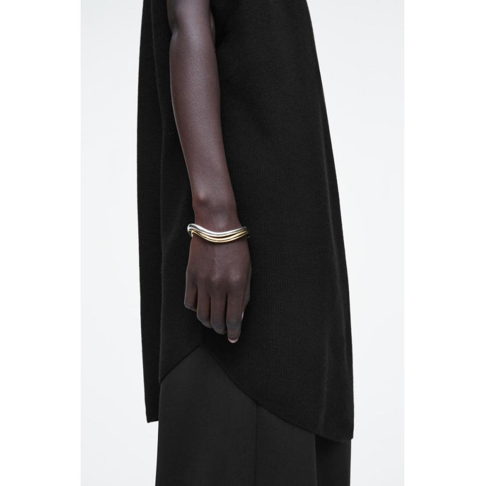 

Cos Japan Curve Hinge Bangle Silver/M/L