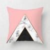 Pink Geometric Abstract Decorative Pillows Case Marble Pattern Flower Designer White and Black Grey Cheap Cushion Cover 45*45 Cm