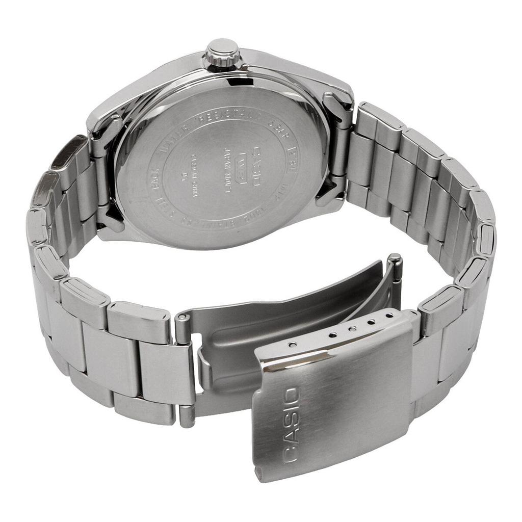 Casio Analog Quartz Watch Metal Band Silver White Dial Overseas Men's MTP-1302D-7A1V