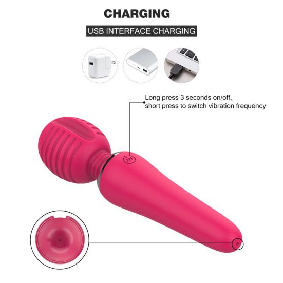Sex Toys Vibrating Massager Stylish Fun Silicone Clit Stimulator Masturbator Massage Stick for Women