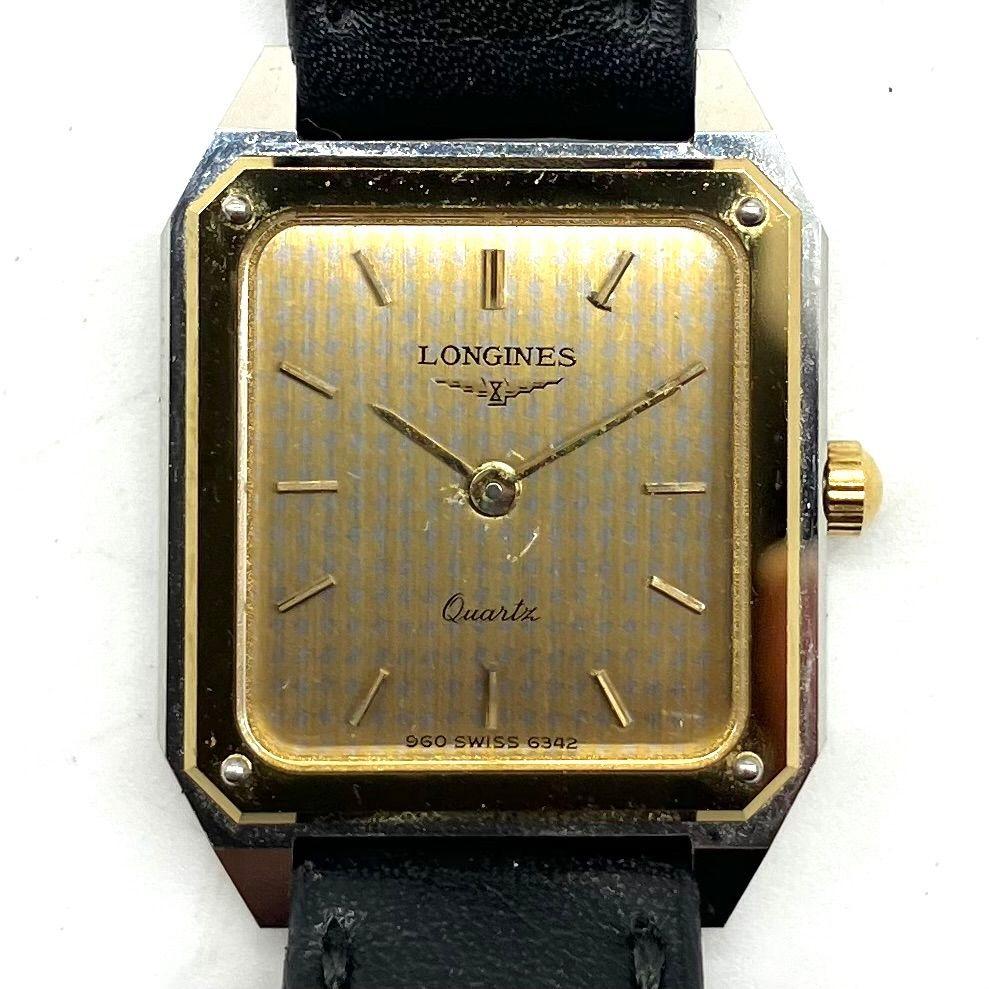 Used UA621 [Great Value] LONGINES Watch Quartz Gold Dial