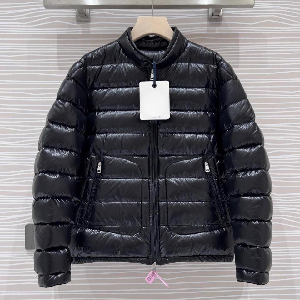 

Men s Lightweight Autumn/Winter Down Jacket with Stand-up Collar and Large Pockets XL (4) чорний
