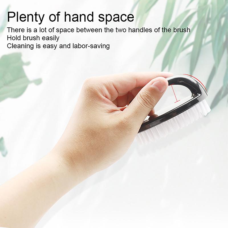 1 stk Neglebørster Neglekunst Manikyr Pedikyr Myk Fjern Støv Pudder Rengjøringsbørste Verktøy Gjennomsiktige Hornbørster