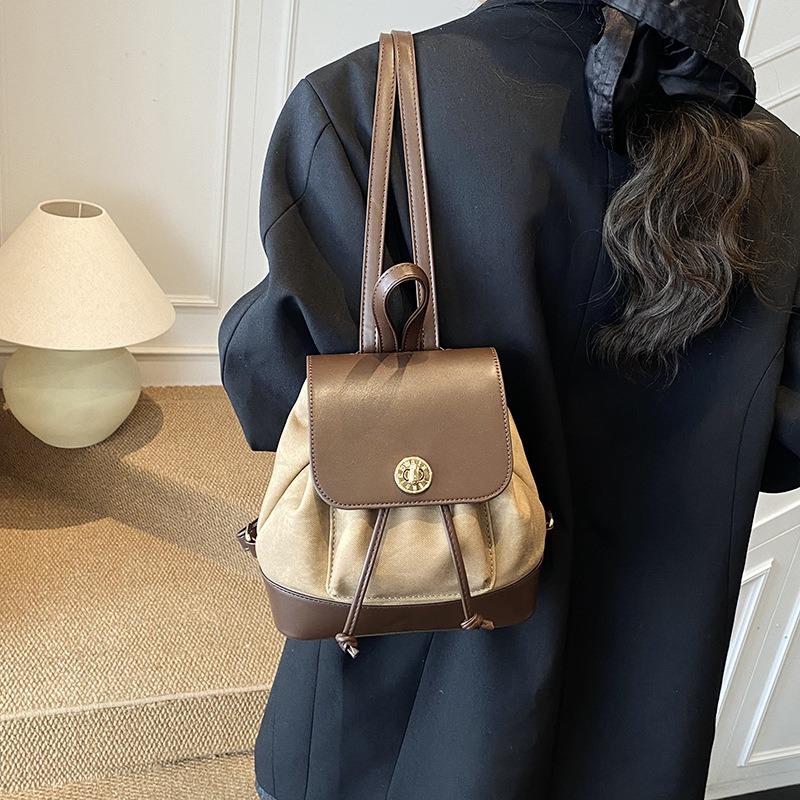 Casual texture single shoulder going out small backpack autumn new fashion backpack tide