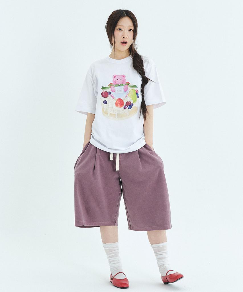 CGP (Women) Cake Kogomi Short Sleeve T-Shirt - White