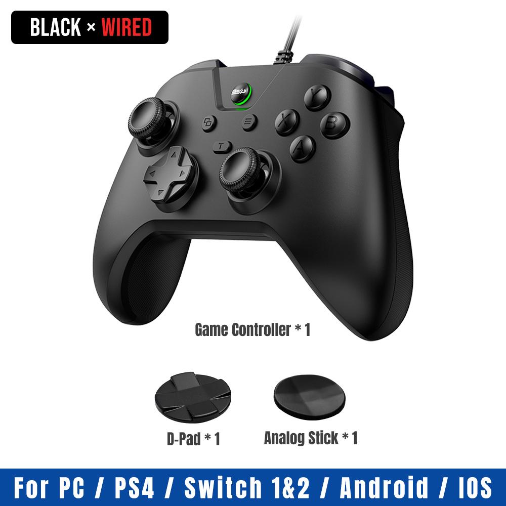 Wired Gaming Controller For PS4 1000Hz Hall Effect Joystick Zero Drift Gamepad with TURBO & Dual Vibration For P4 Game Accessory