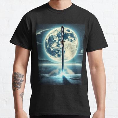 Men Fashion Casual Short Sleeves The Way of The Sword Tops Aesthetic Vintage Oversized T-shirts
