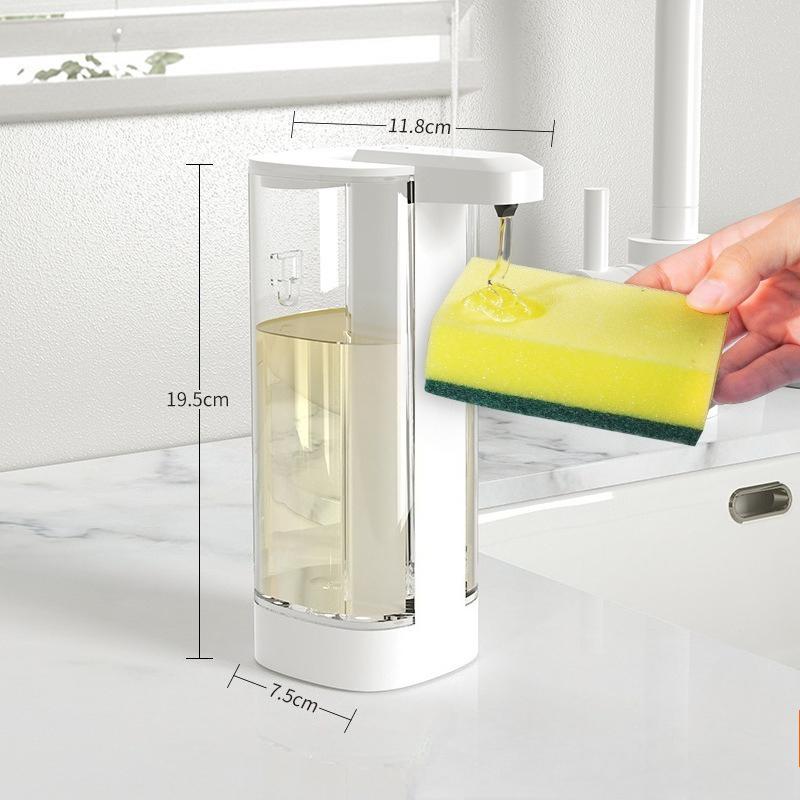 500ML Automatic Soap Dispenser Waterproof IPX5 Touchless Soap Dispenser Type C Rechargeable Wall Mount Hand Dish Auto Dispenser