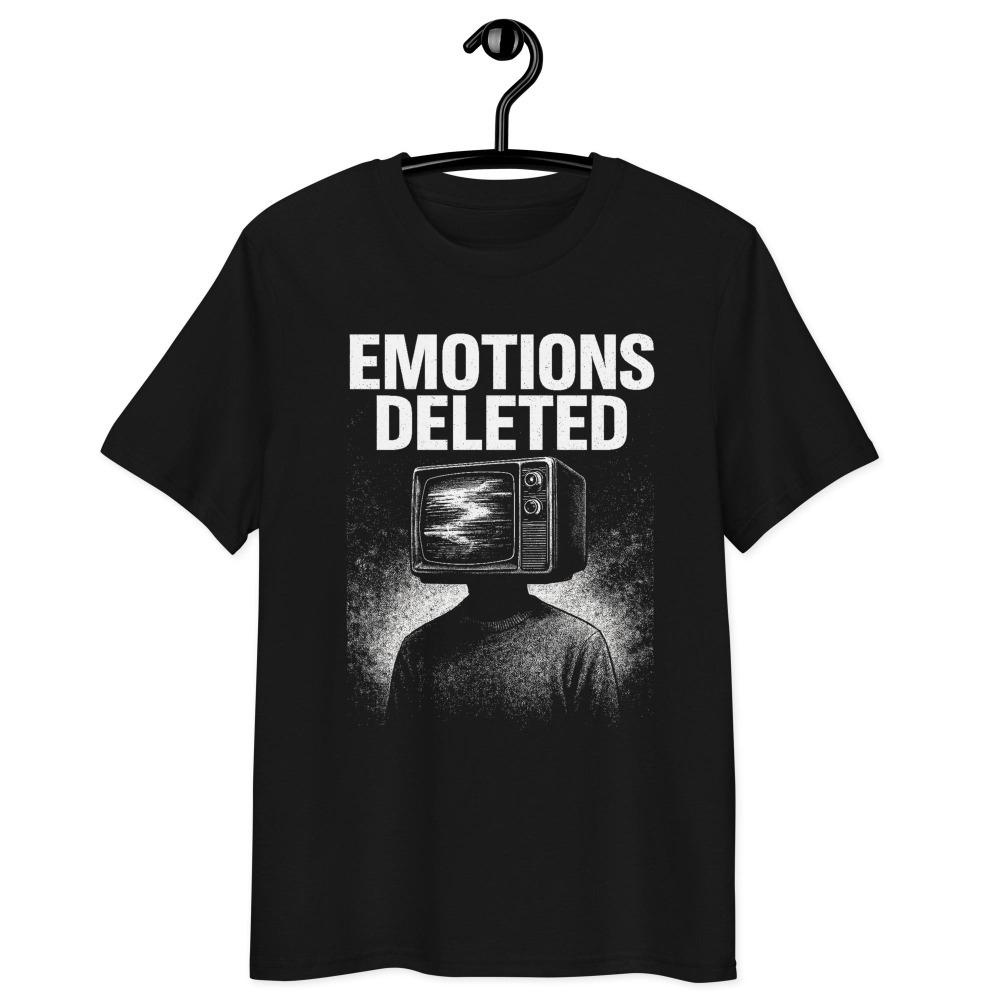 Emotions Deleted Glitchcore TShirt Sadcore Vaporwave Organic T Shirt Tee Clothing Graphic Short Sleeve Shirt Unisexs TShirt 3XL