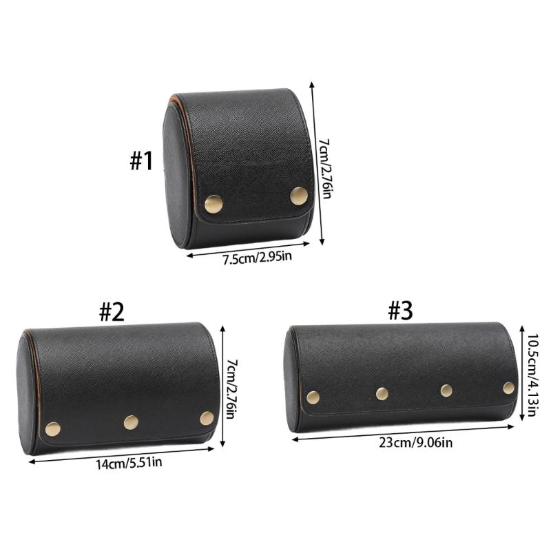 Watch Container Leather Watches Protective Box Stylish Wristwatch Display Case Holder Elegant Jewelry Container