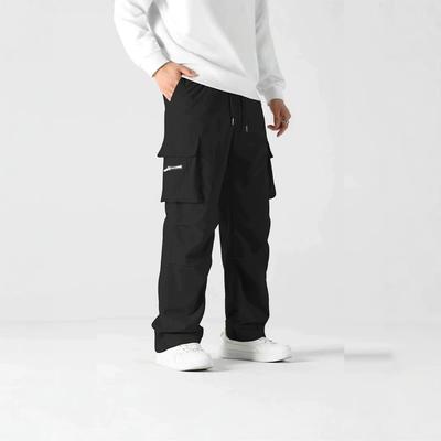 Special Edition Popular (Source) Men's Fashion Overalls Spring and Autumn Multi-pocket Loose Straight Pants
