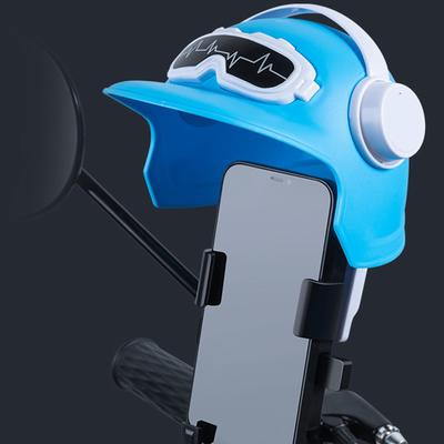Wielofunkcyjny Mały Kask, Uchwyt na Telefon Komórkowy do Roweru i Motocykla, Stojak Nawigacyjny do Rowerów Elektrycznych i Kurierów