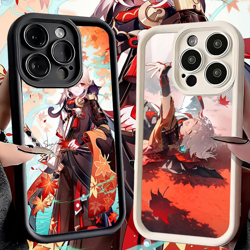 Phone Case for iPhone 17 Air 16E 15 16 Pro Max Genshin Impact Kazuha Cover 14 Plus 13 12 Mini Soft Shell Silicone Fundas