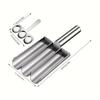 Stainless steel triple meatball maker, non-stick and food-safe. Manual operation, effortless meatball shaping for home and RV kitchens.