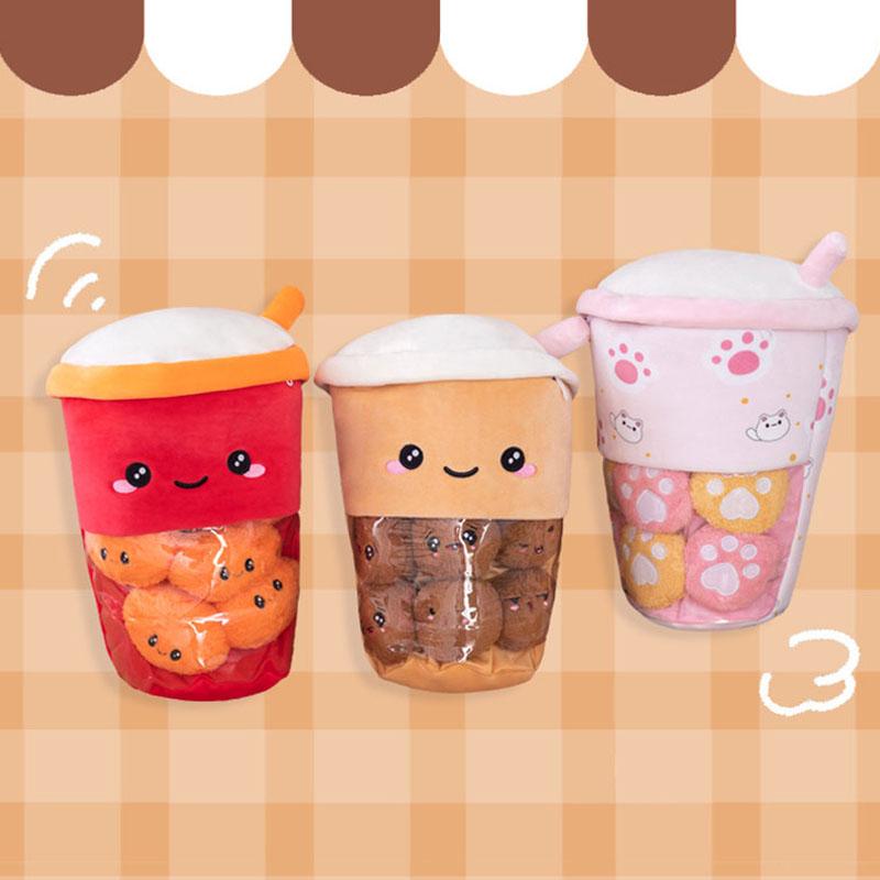 Bubble Tea Boba Cup Squishmallow Plush Toy Pillow Cushion Kids Birthday Gift